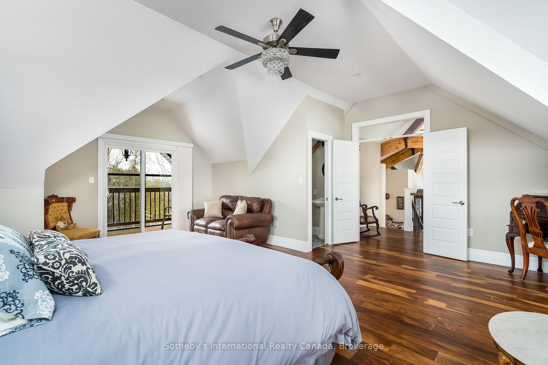 4th Level Bedroom with Private Deck