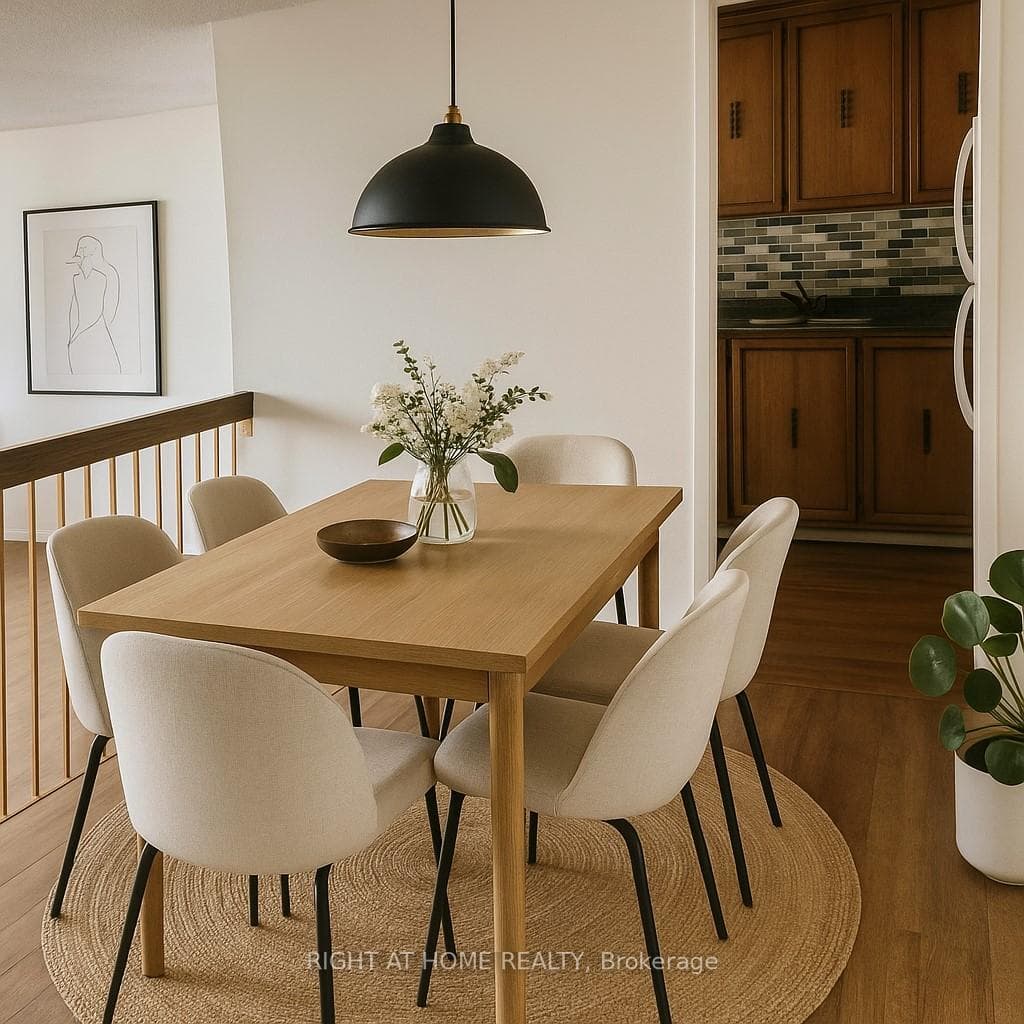 After AI rendering dining room