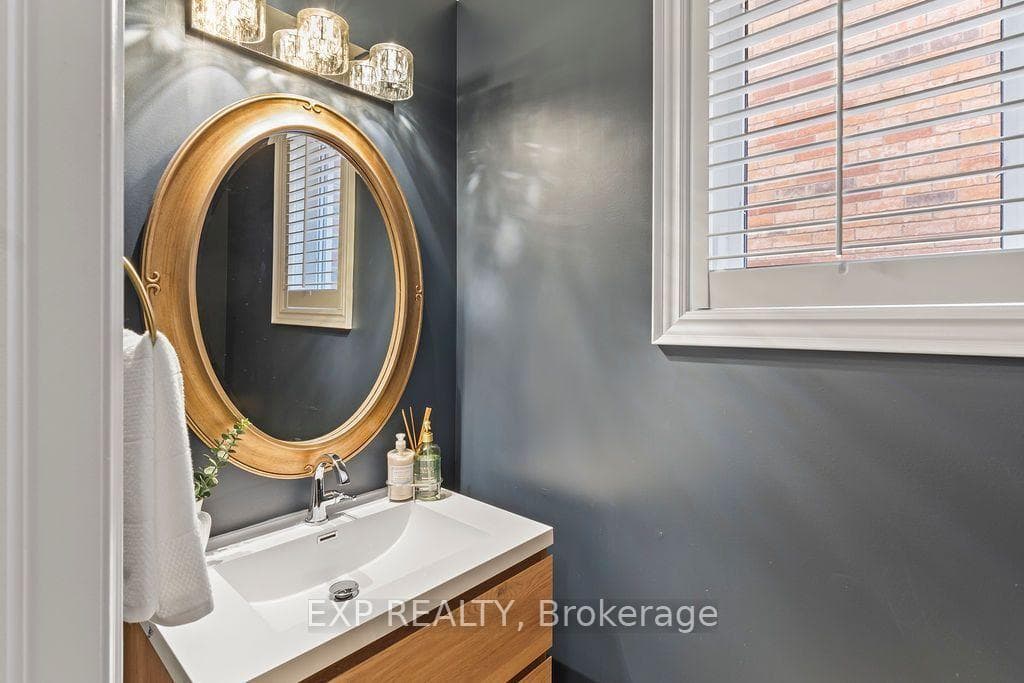 Powder room with auto-flush toilet & heated seat