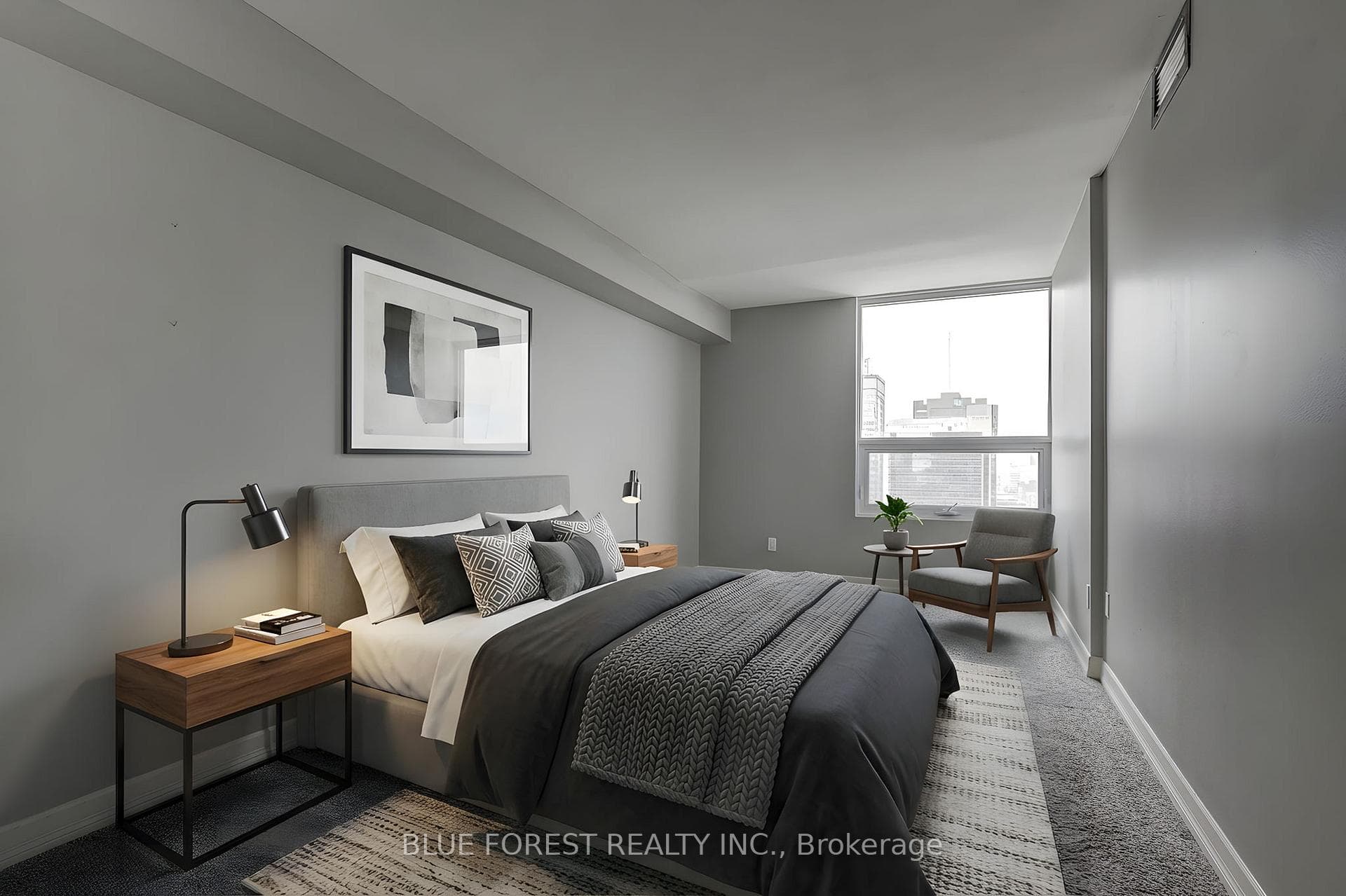 Virtually Staged Bedroom