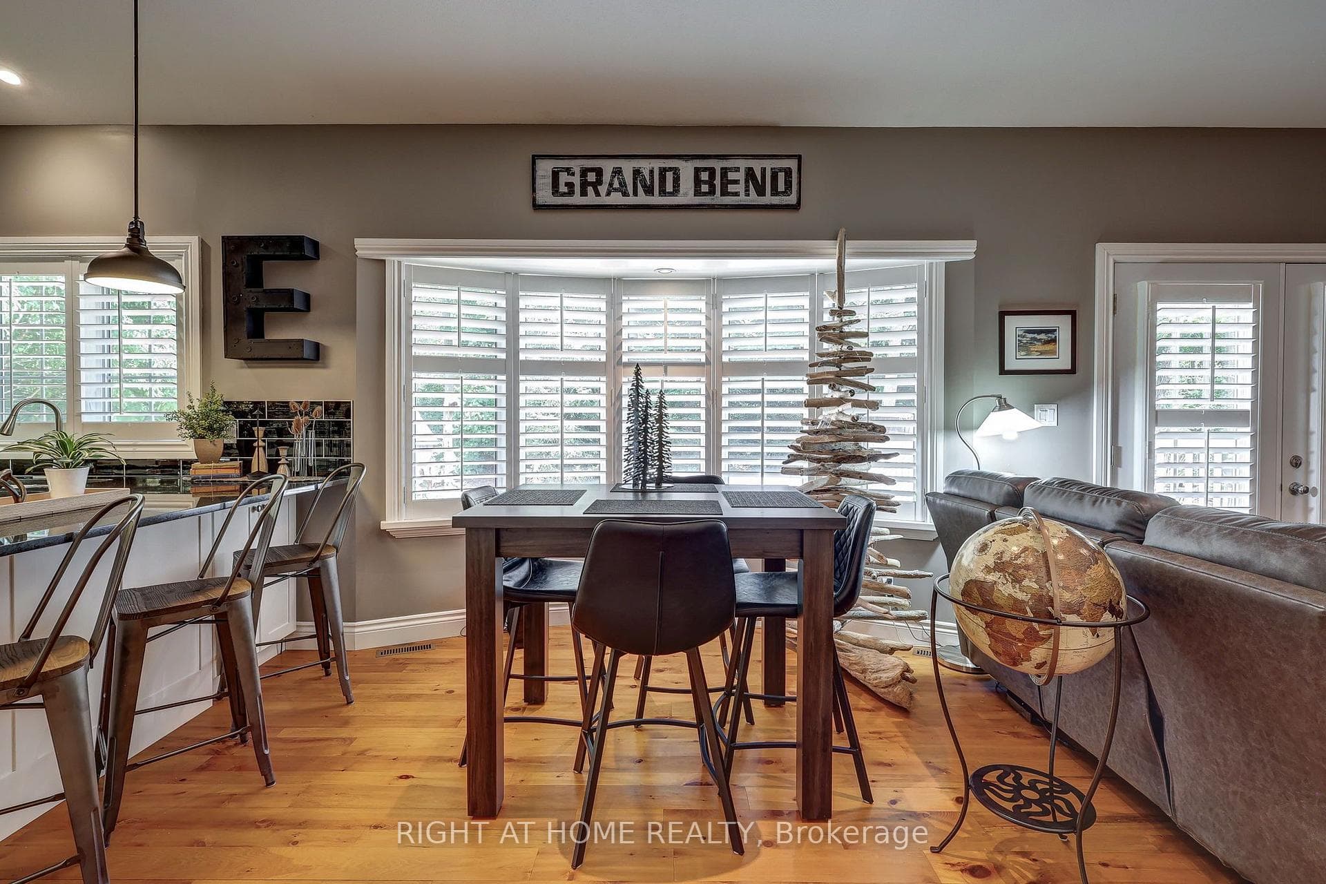 Bright & Spacious with windows & doors along back