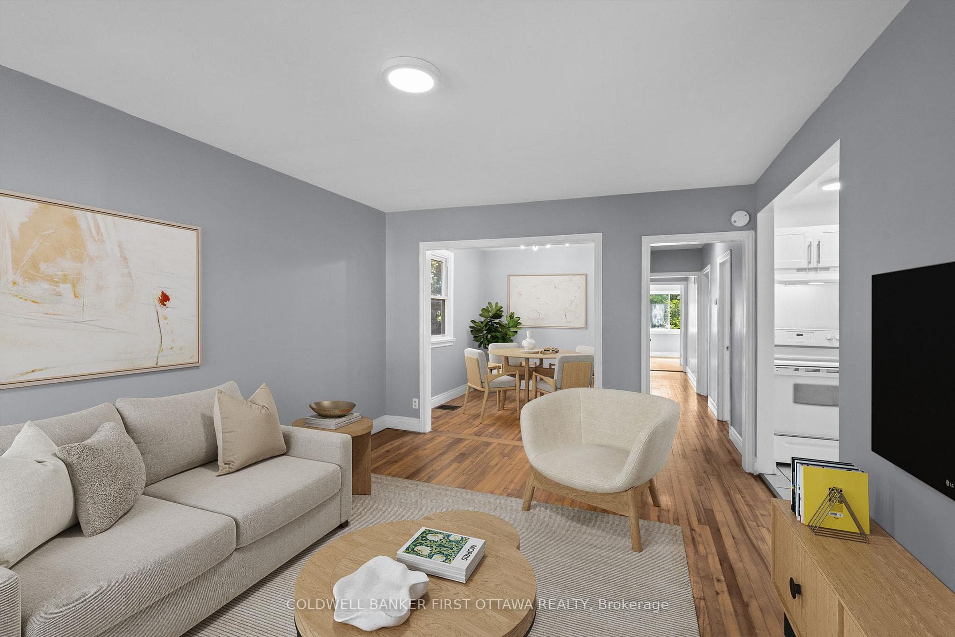 Living room (virtually staged).