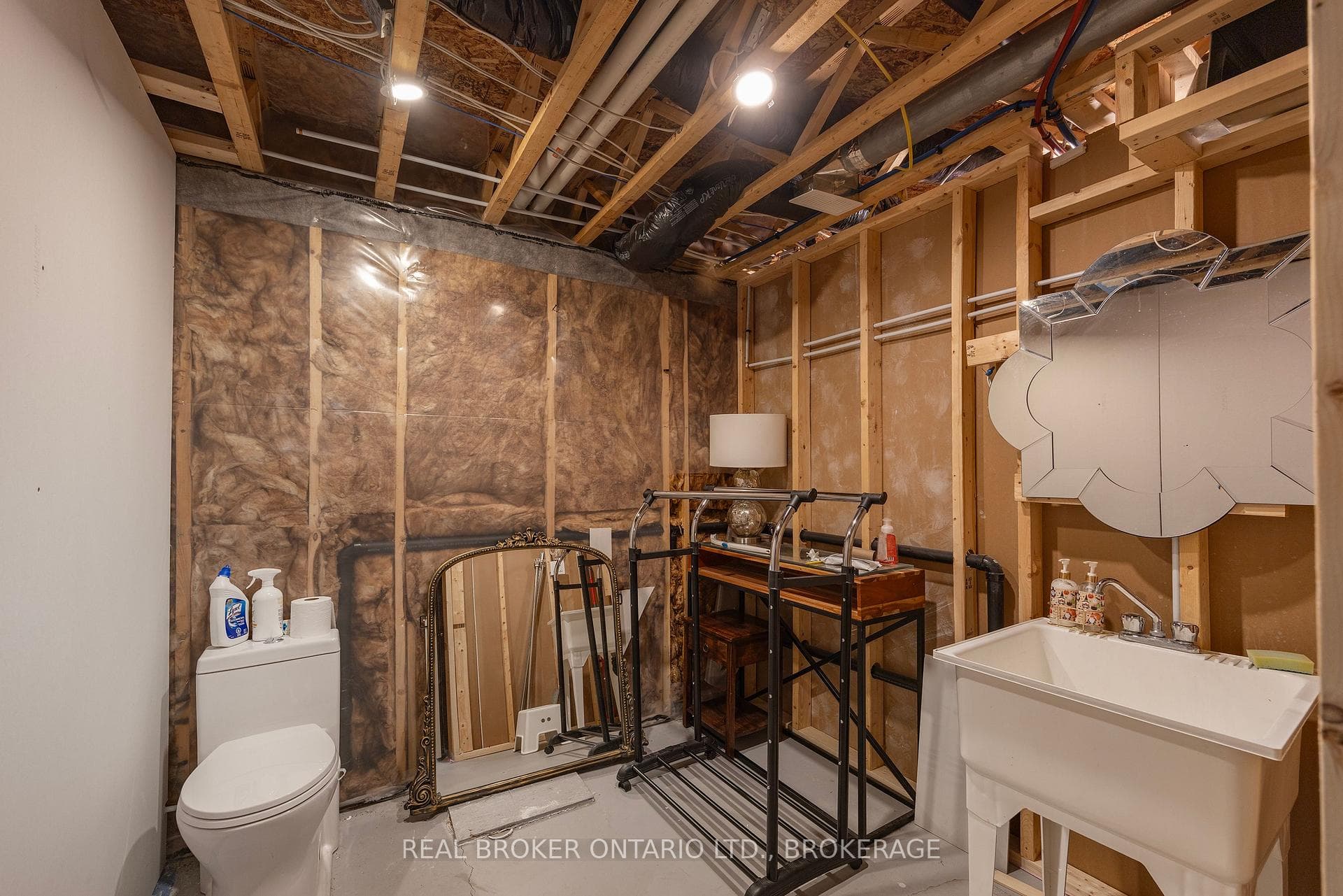 Basement rough bathroom 2pc