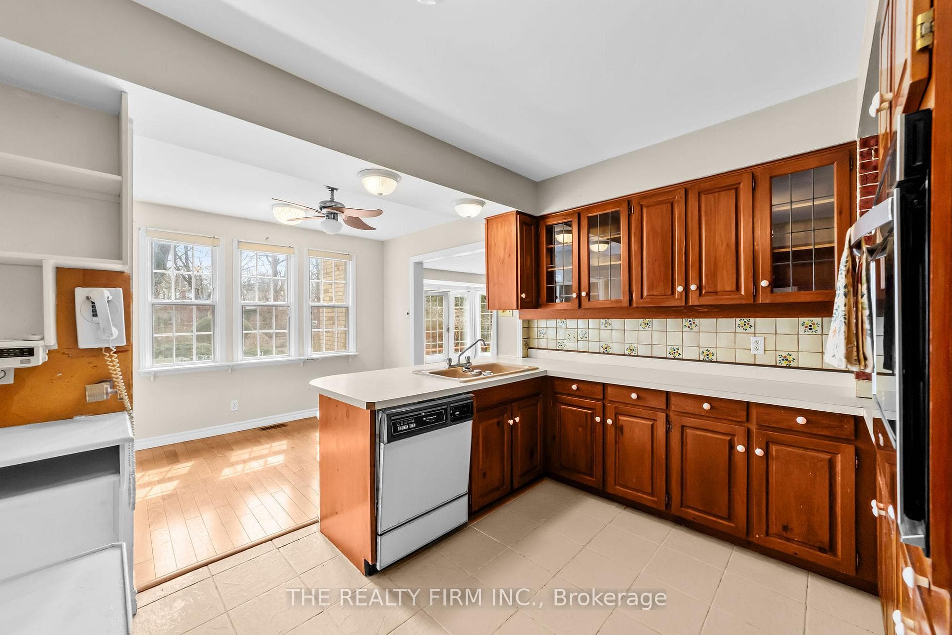 Kitchen Facing Rear Yard