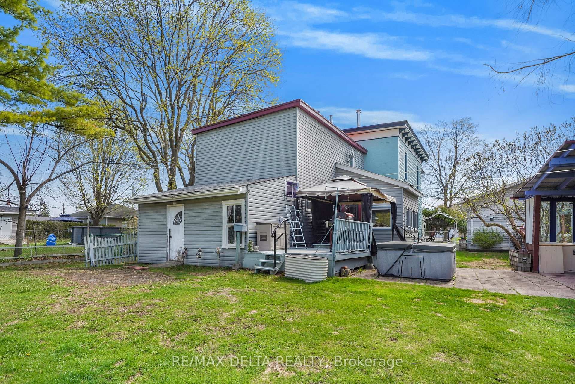 Two-storey addition at rear of home.