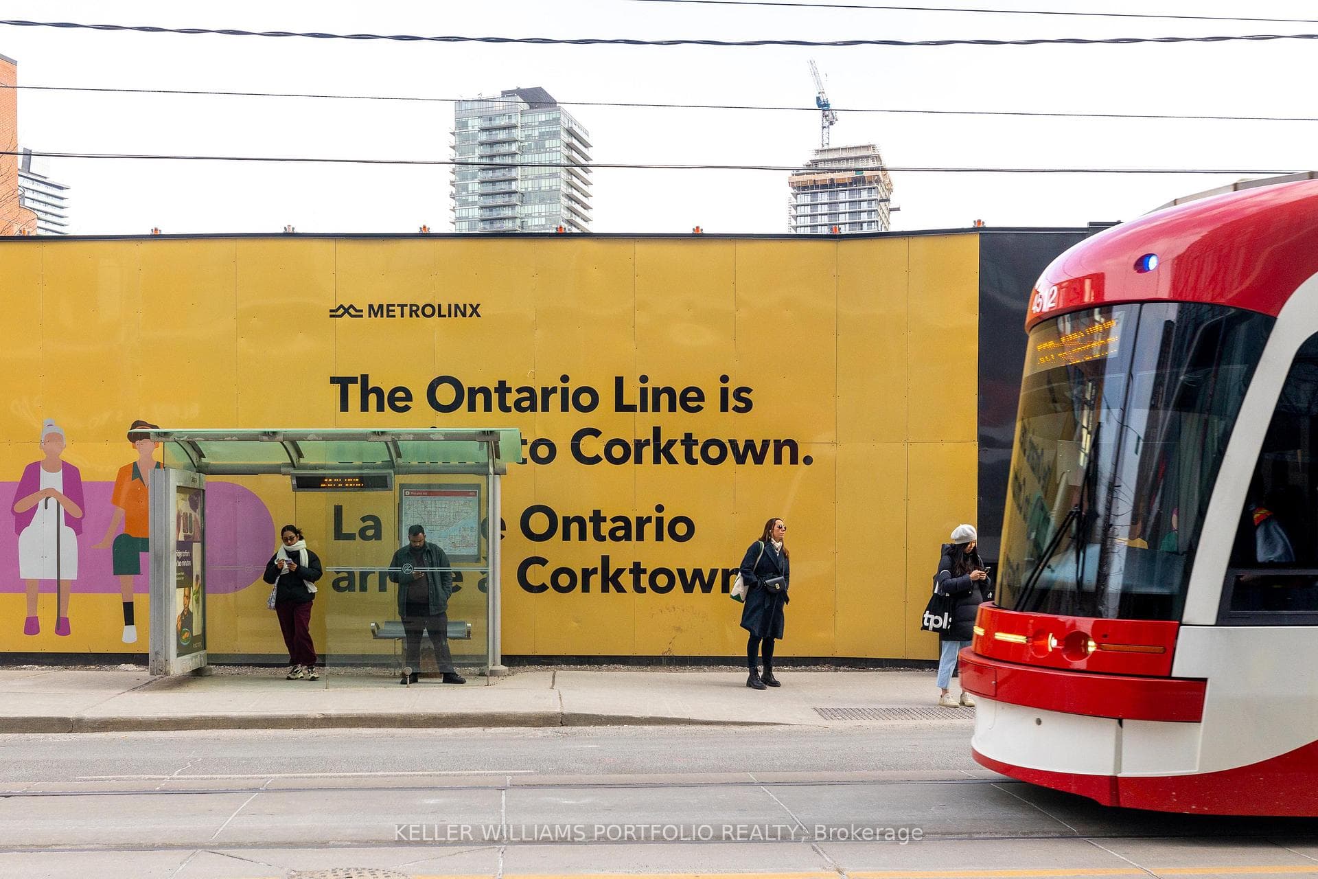 Corktown subway stop coming across the street
