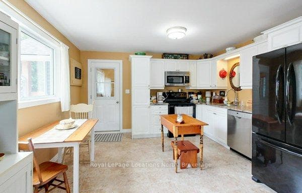 Kitchen with eating area