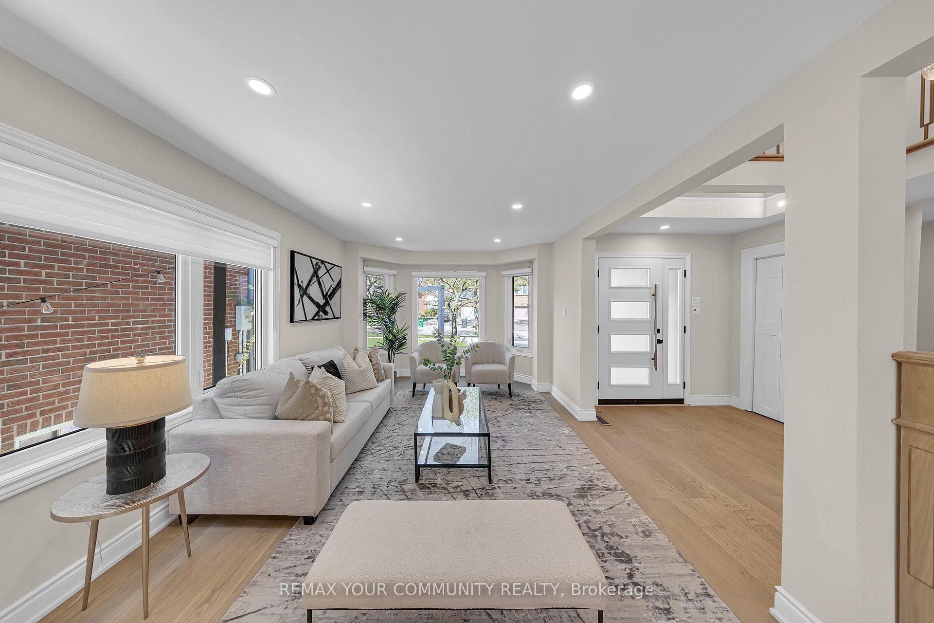 Living room and foyer