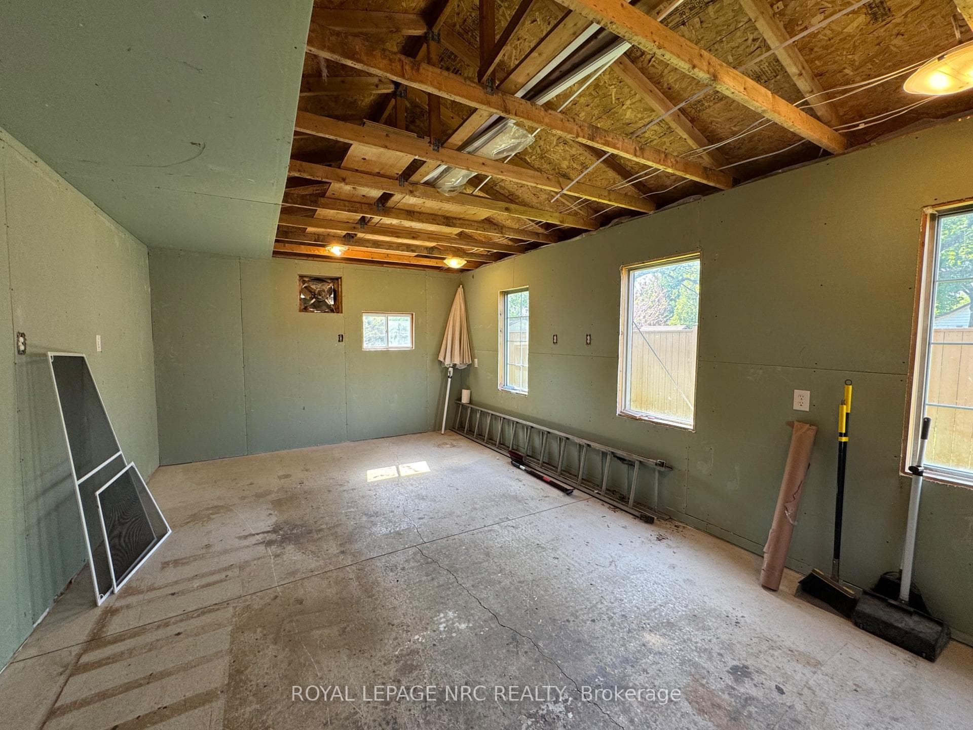 Inside Detached Garage, imagine the possibilities