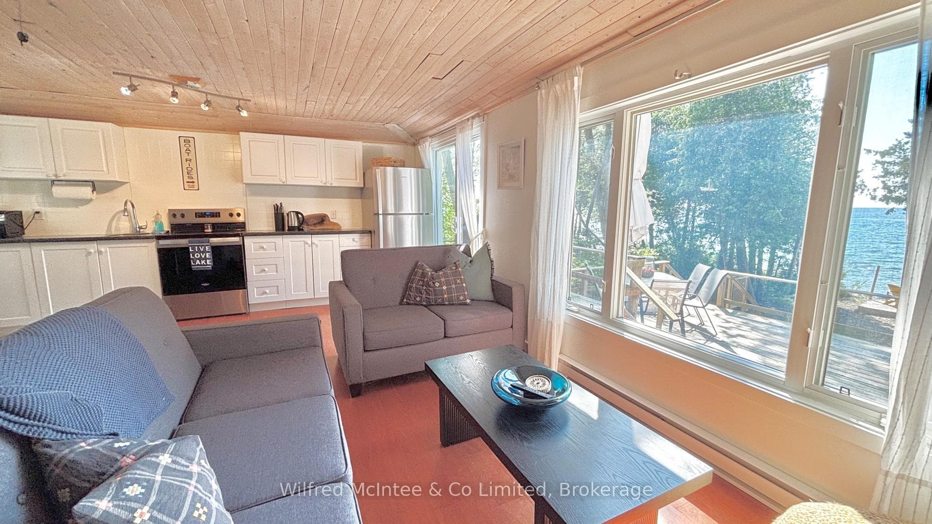 Living room with picture window