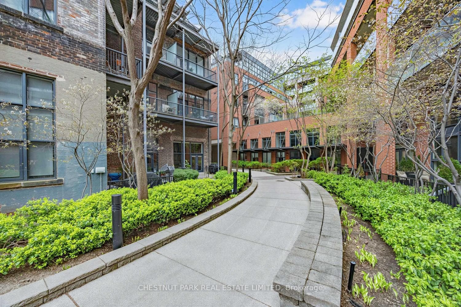 Beautiful walkway from visitor's parking