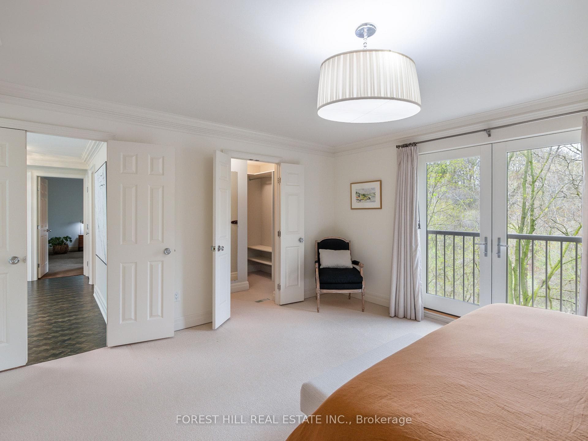 Primary Bedroom Walk-in Closet & Juliet Balcony