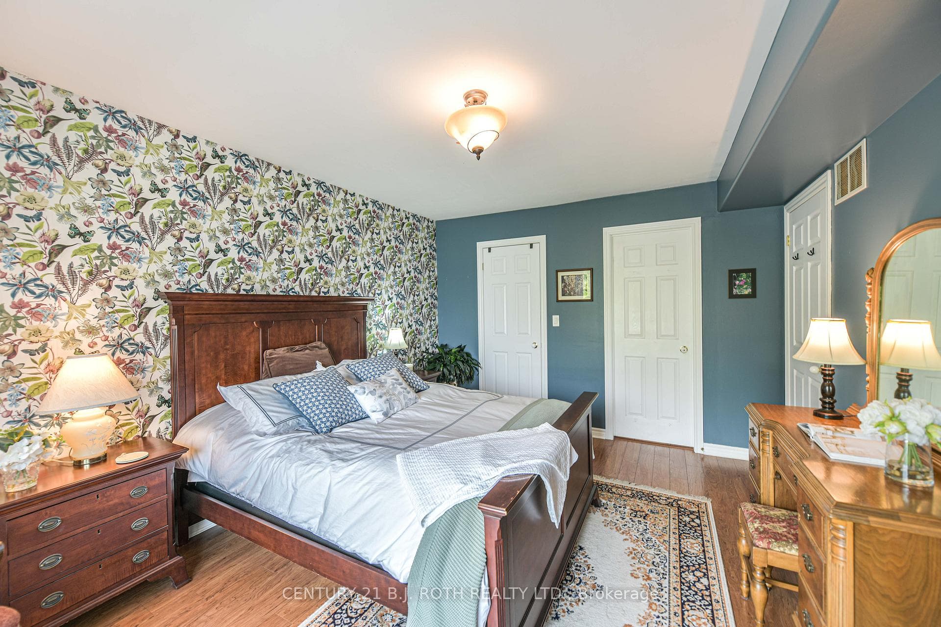 Primary bedroom with walk in closet and ensuite