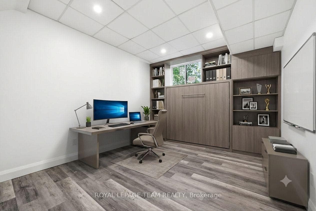 Bedroom 3 staged as office