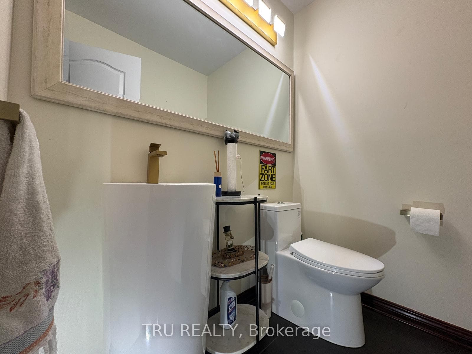 Main floor half bathroom