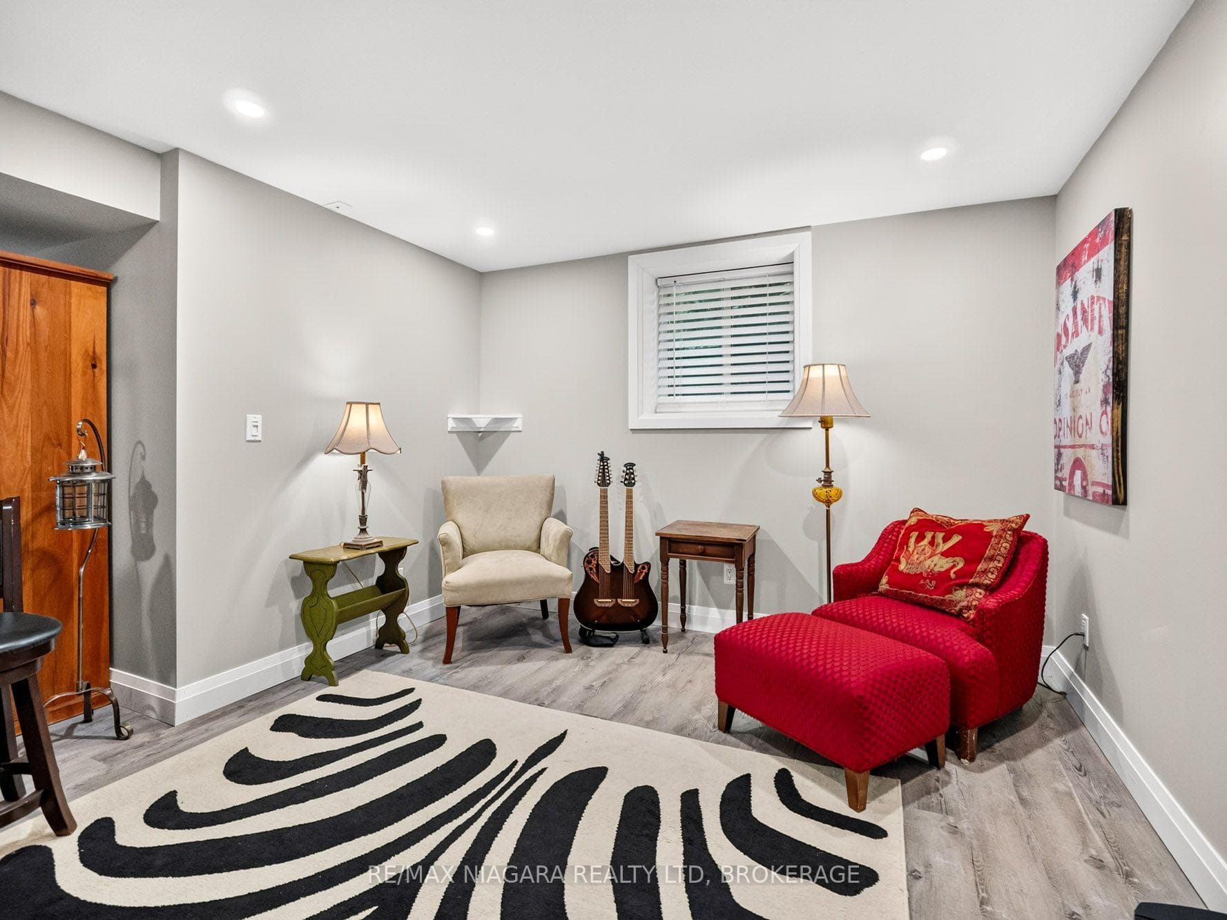 Lower level rec room
