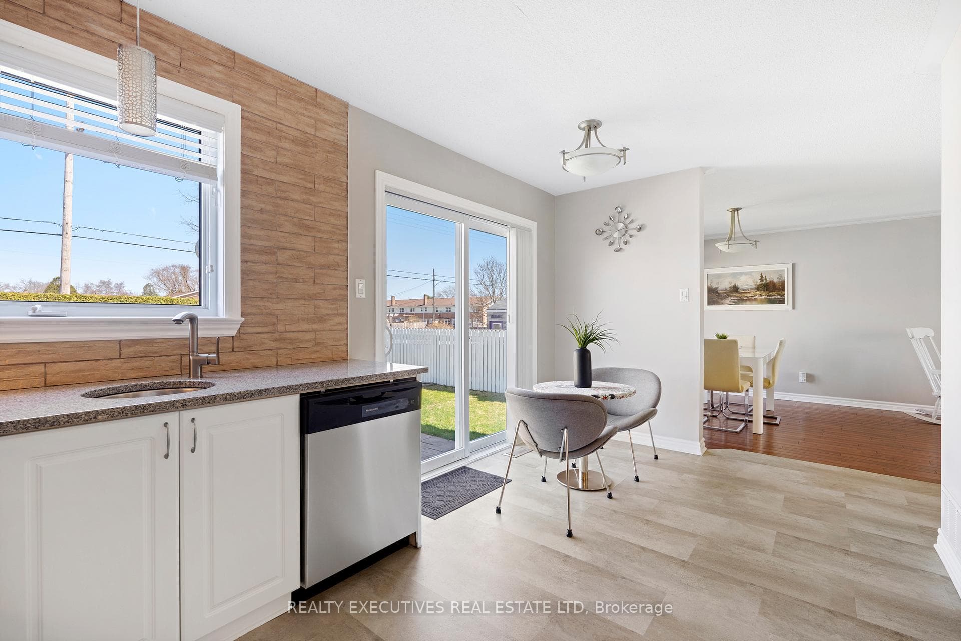 Open Concept Kitchen to Dining & Living