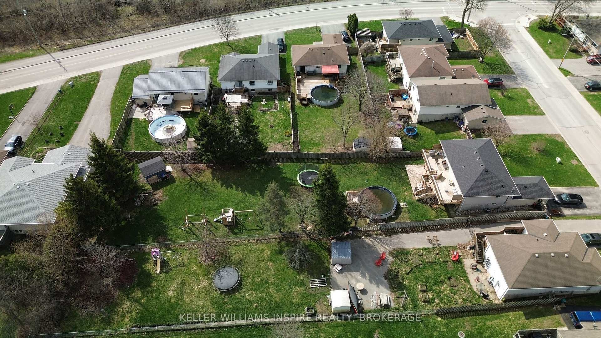 Backyard overhead view