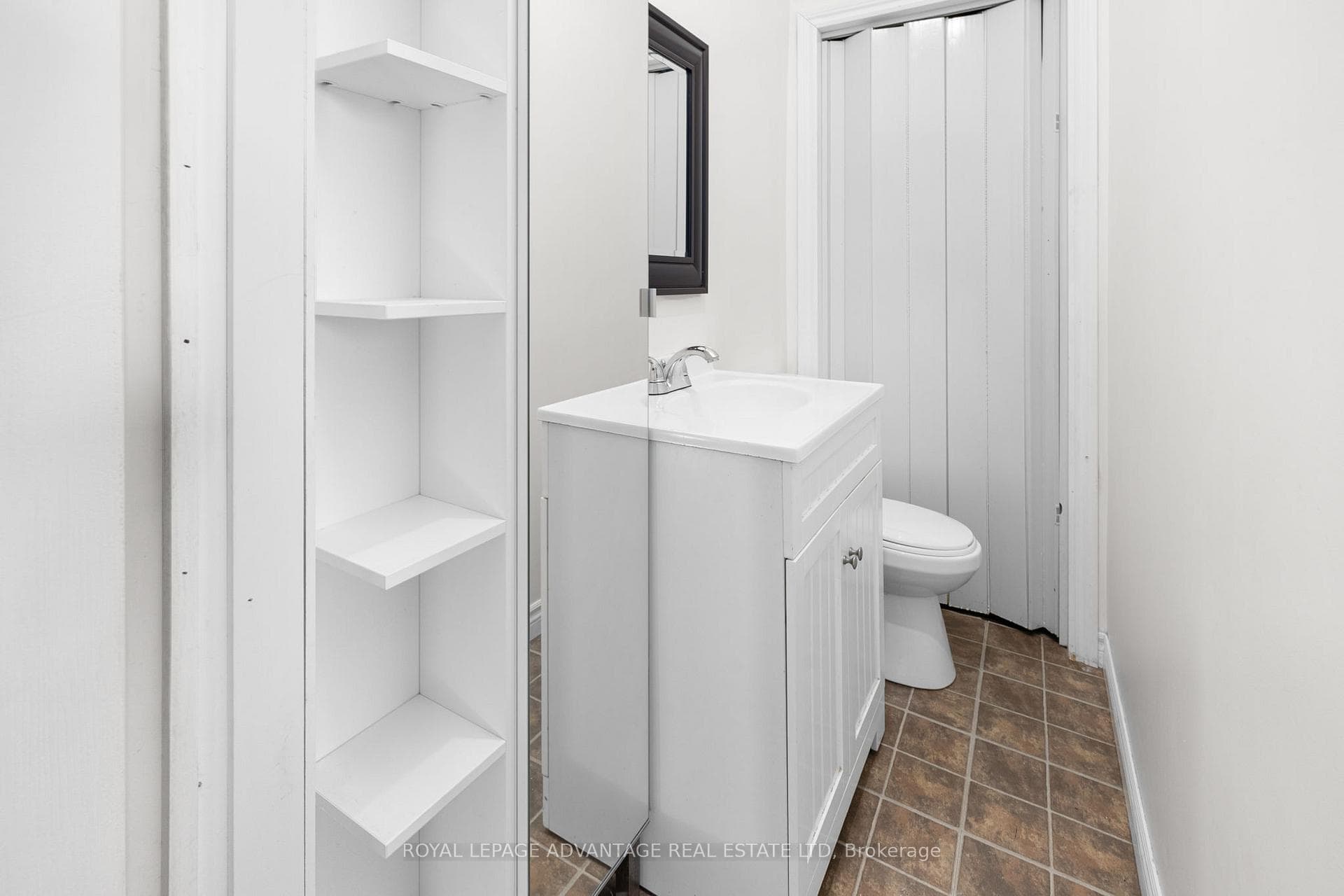 Half bathroom on main level