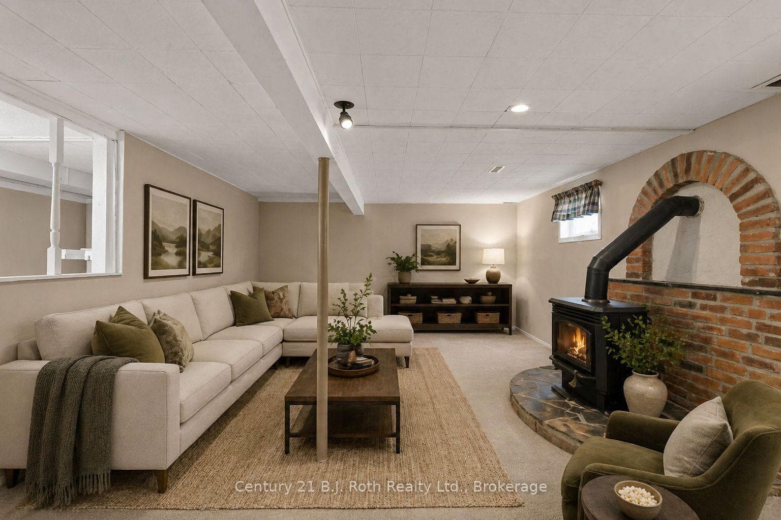 Virtually Staged Rec Room