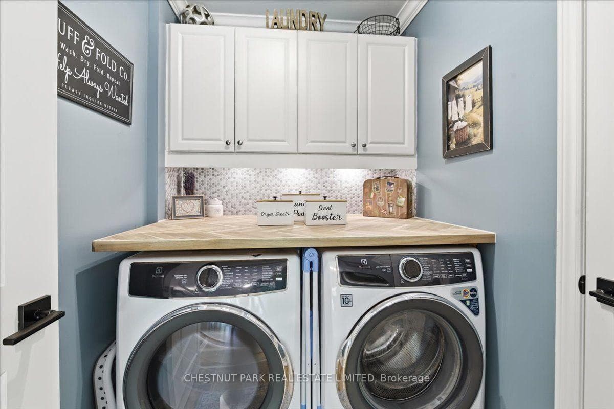 Second Floor Laundry Room with Linen Closet