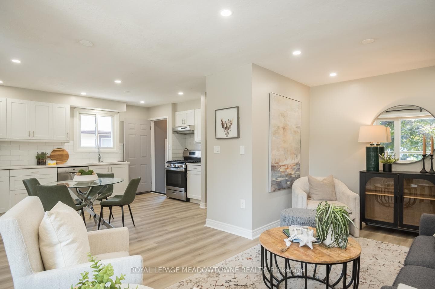 Gorgeous open concept living space