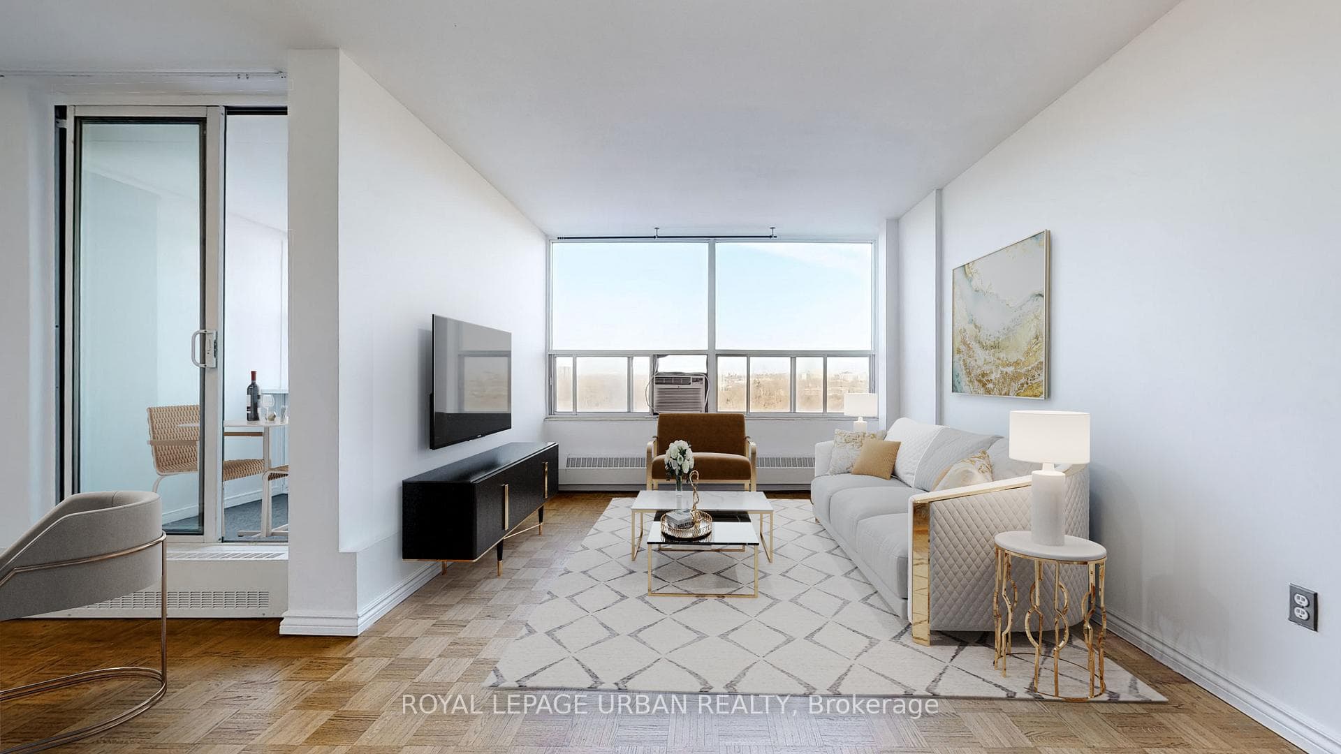 Virtually Staged Living room