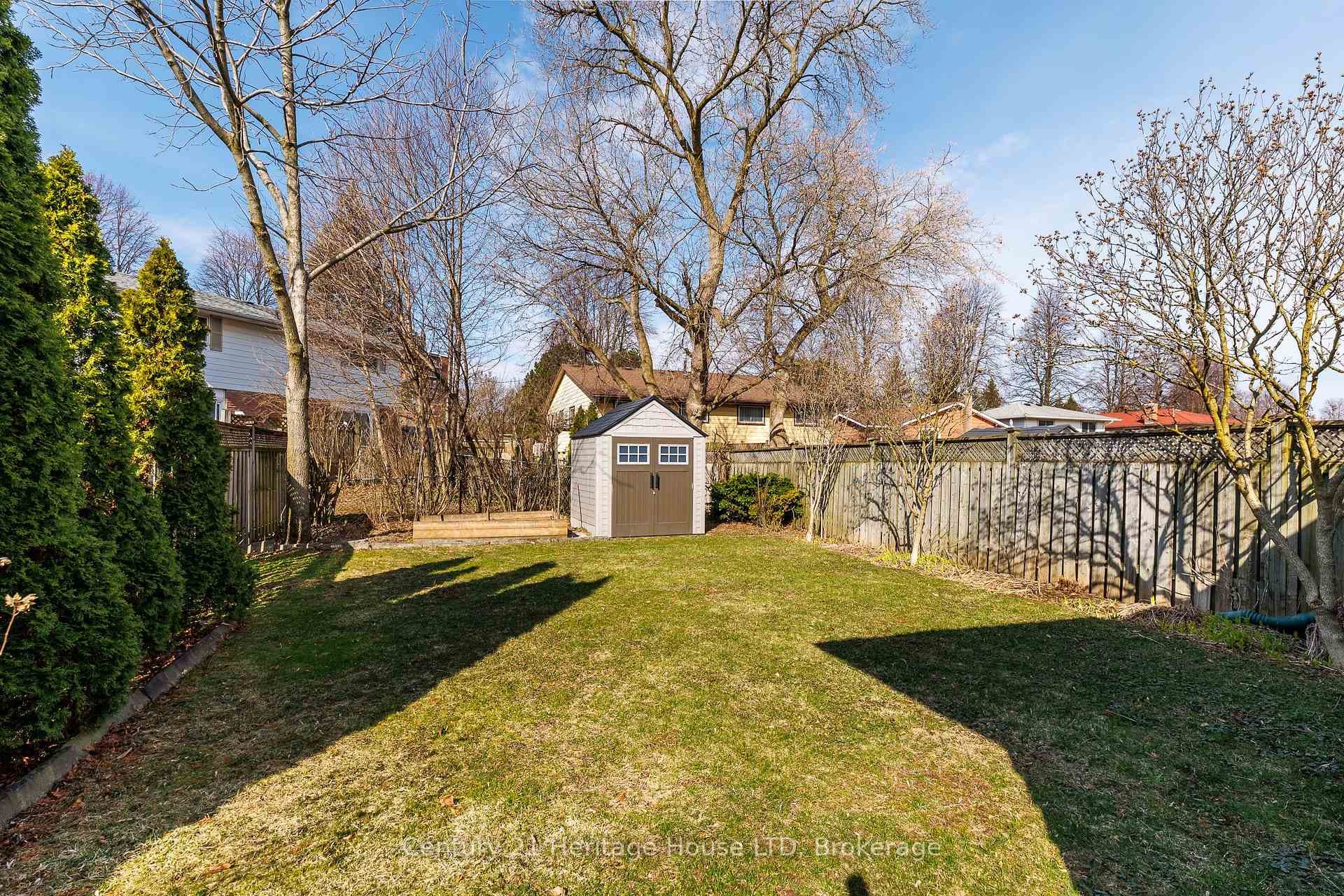 Fully fenced back yard
