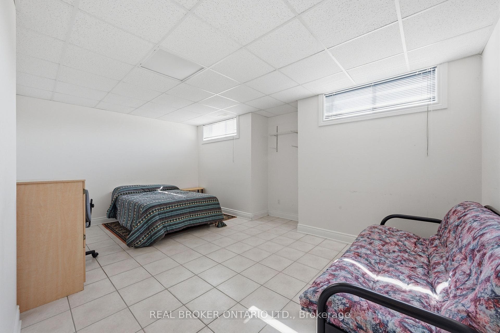 Basement bedroom