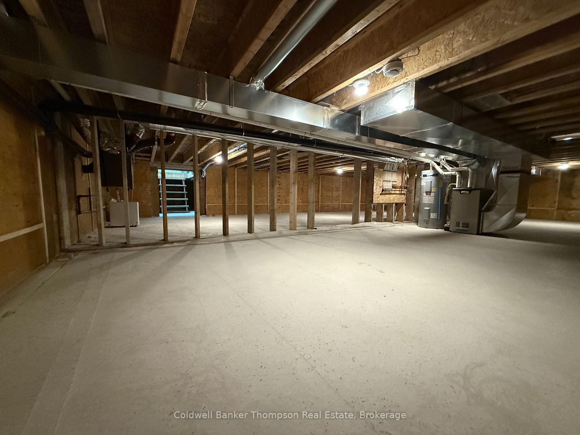 Clean Crawl Space with Lots of Storage