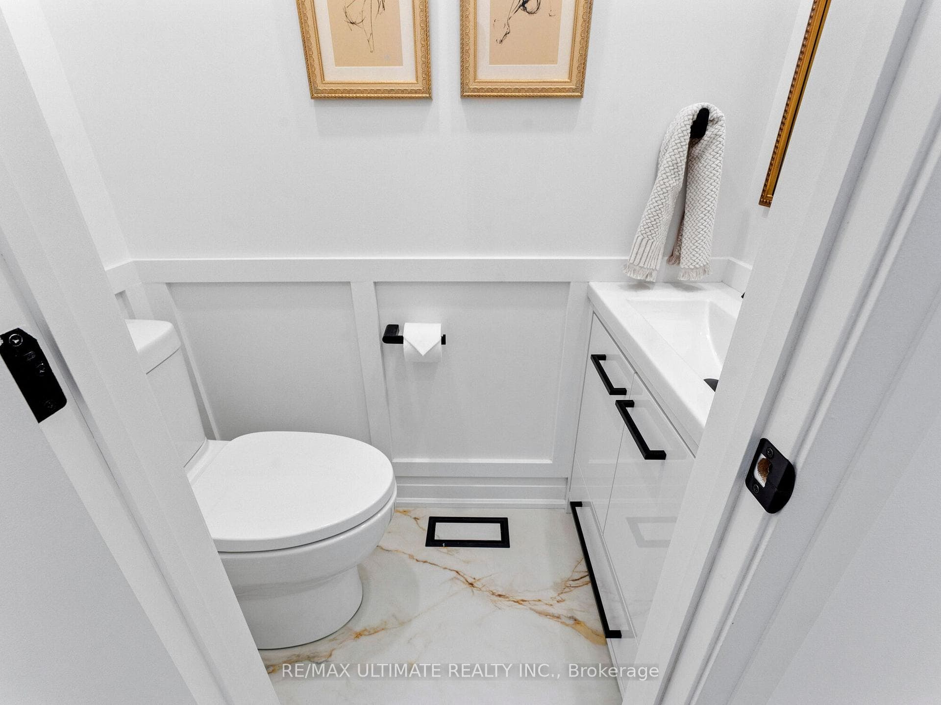 Powder room on main floor