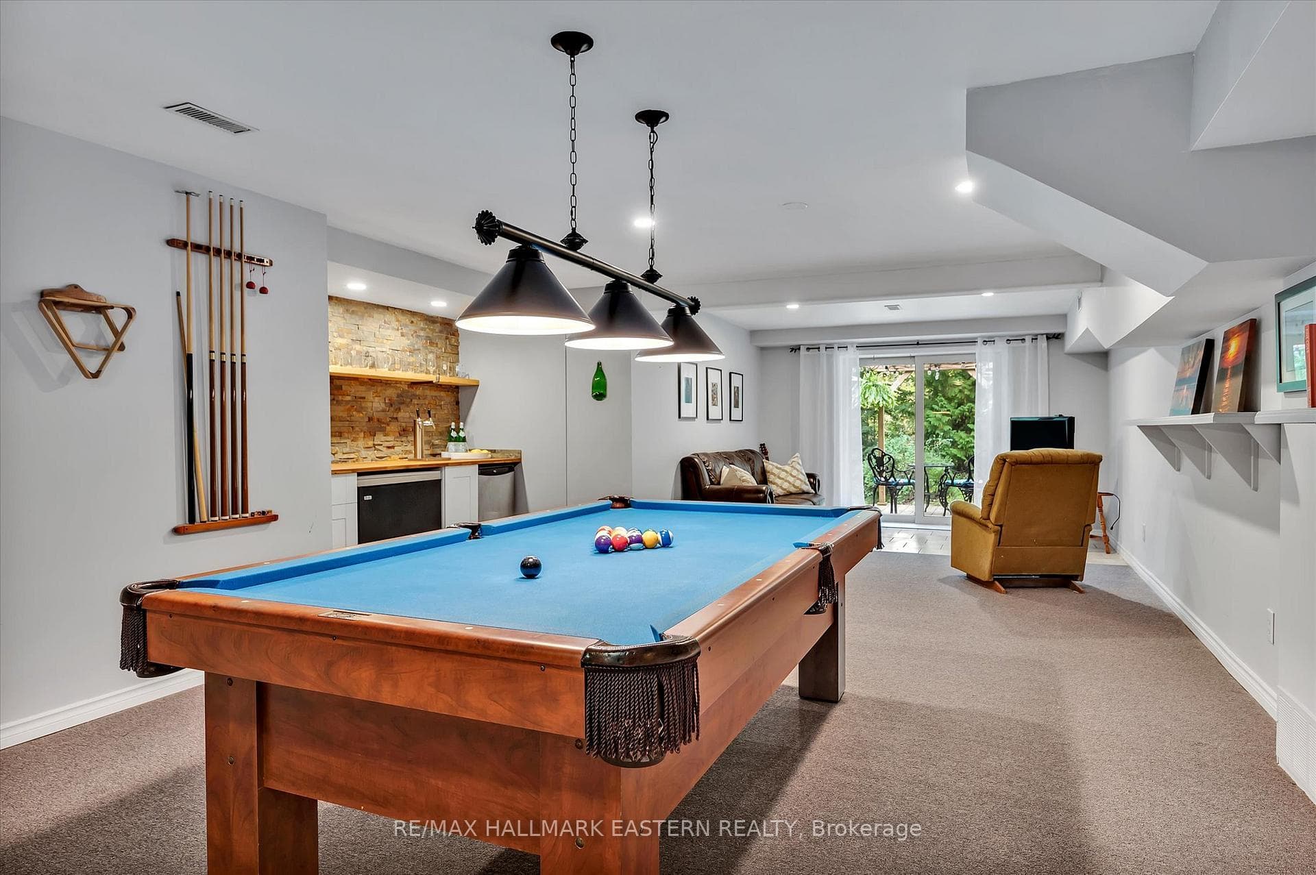 Lower level recreation room
