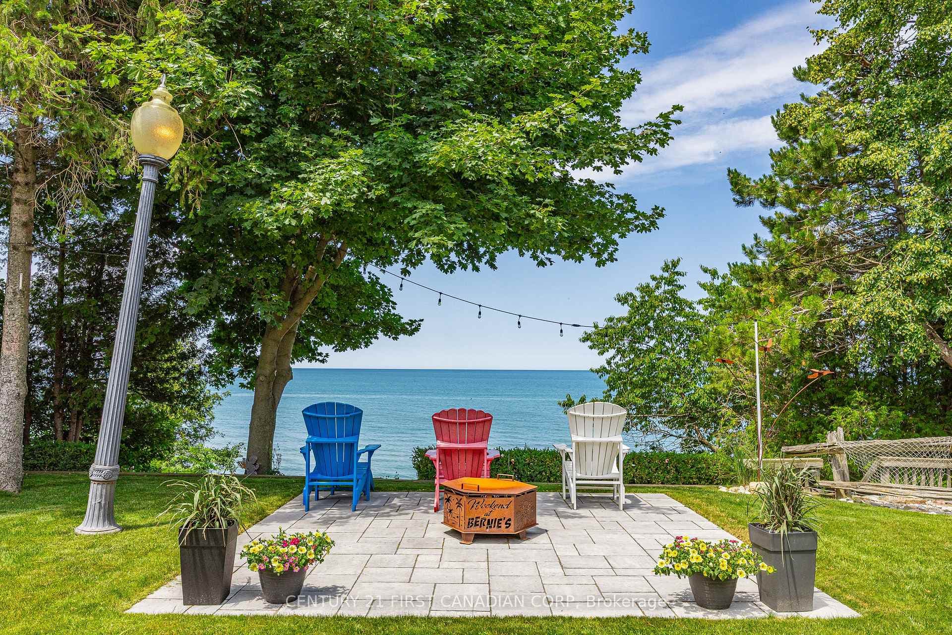 Unobstructed Lake Huron Views.