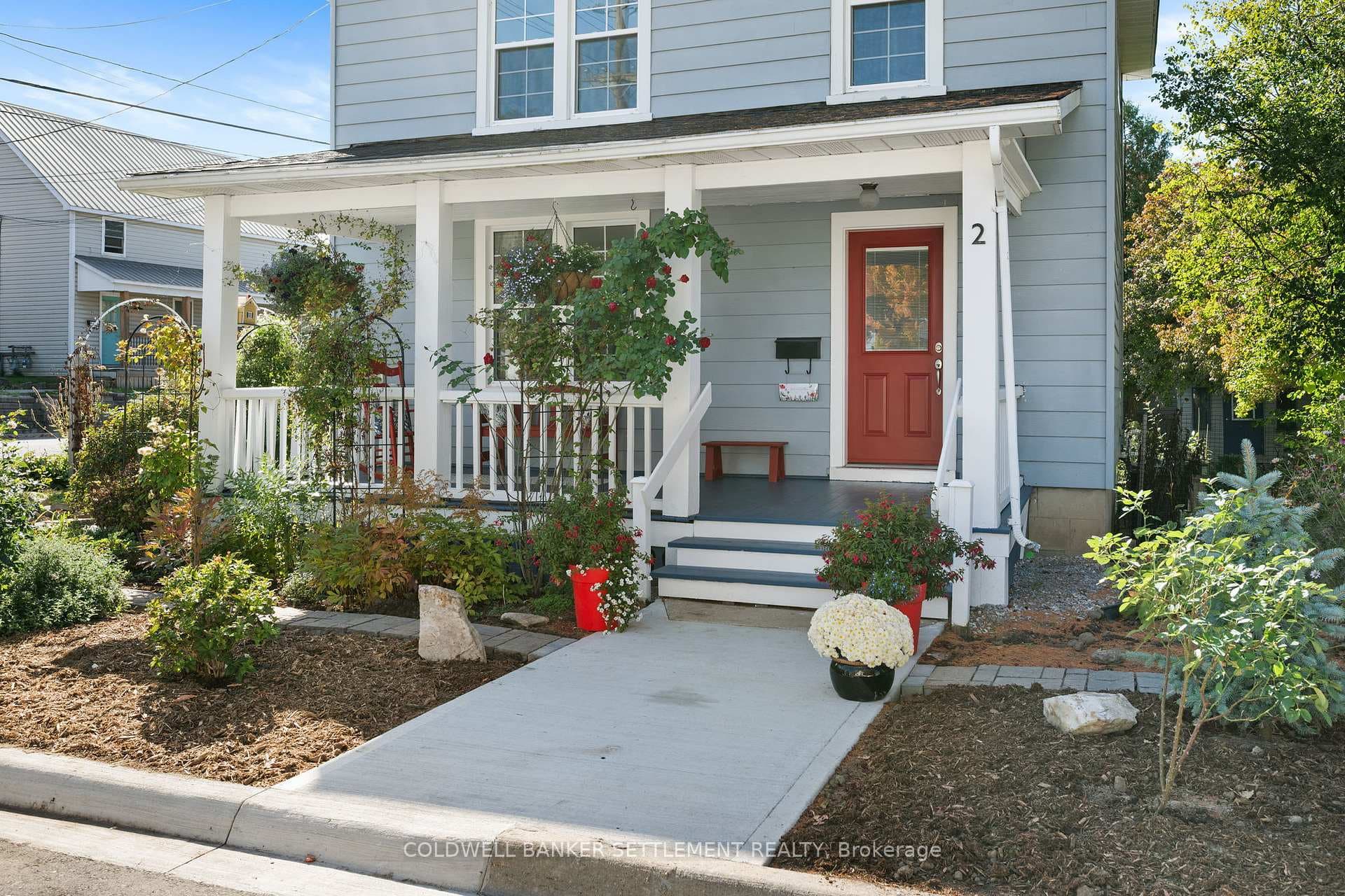 New front walkway, porch repaired
