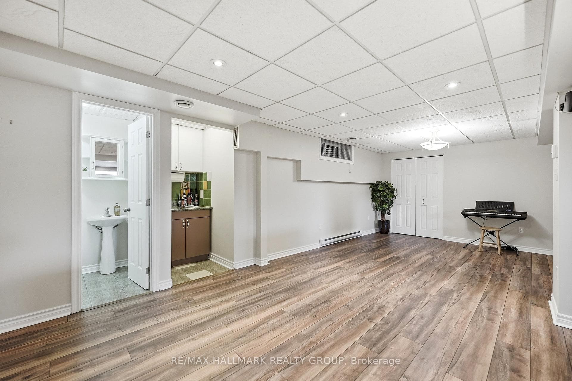 Powder Room and Wetbar Area