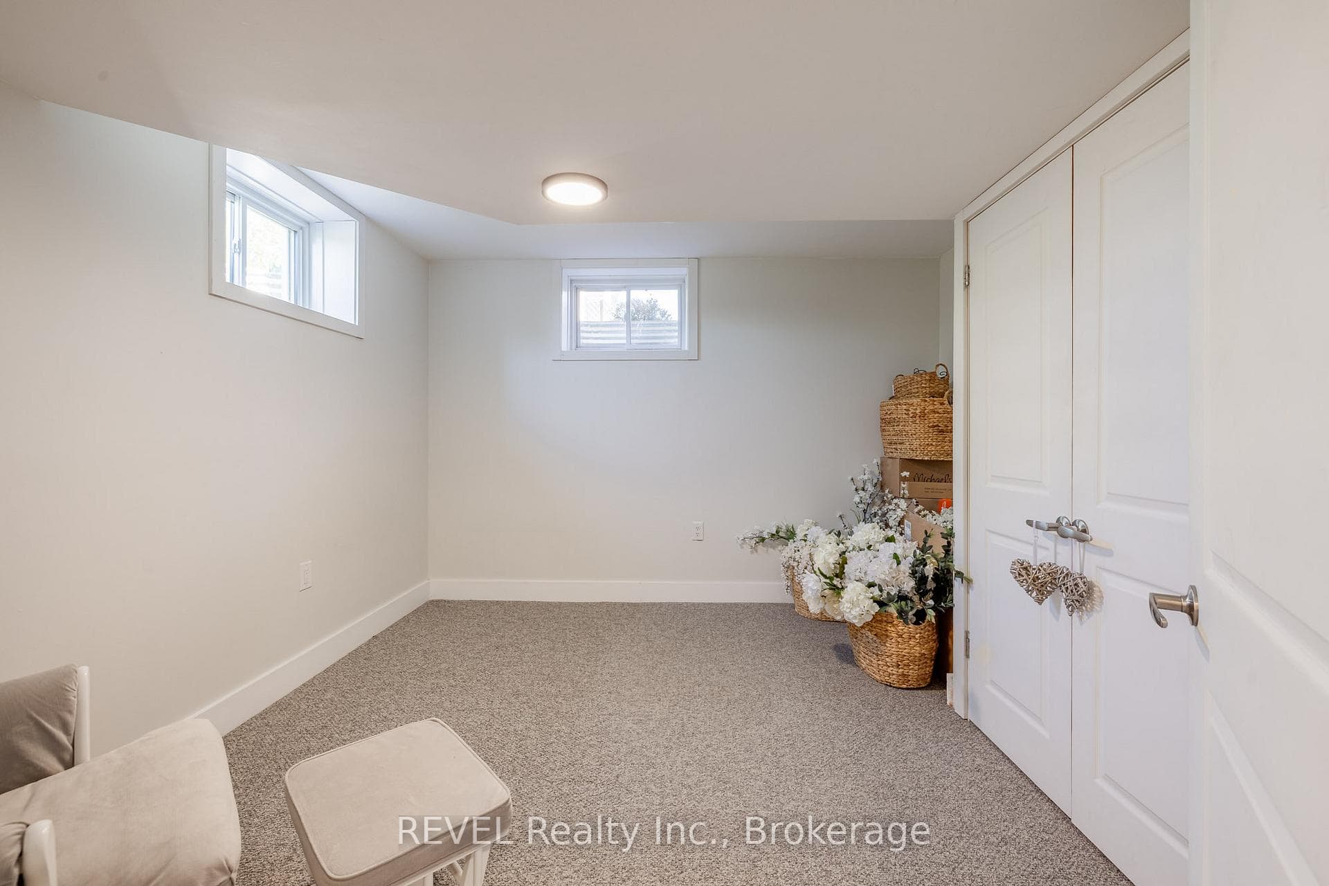 Basement bedroom