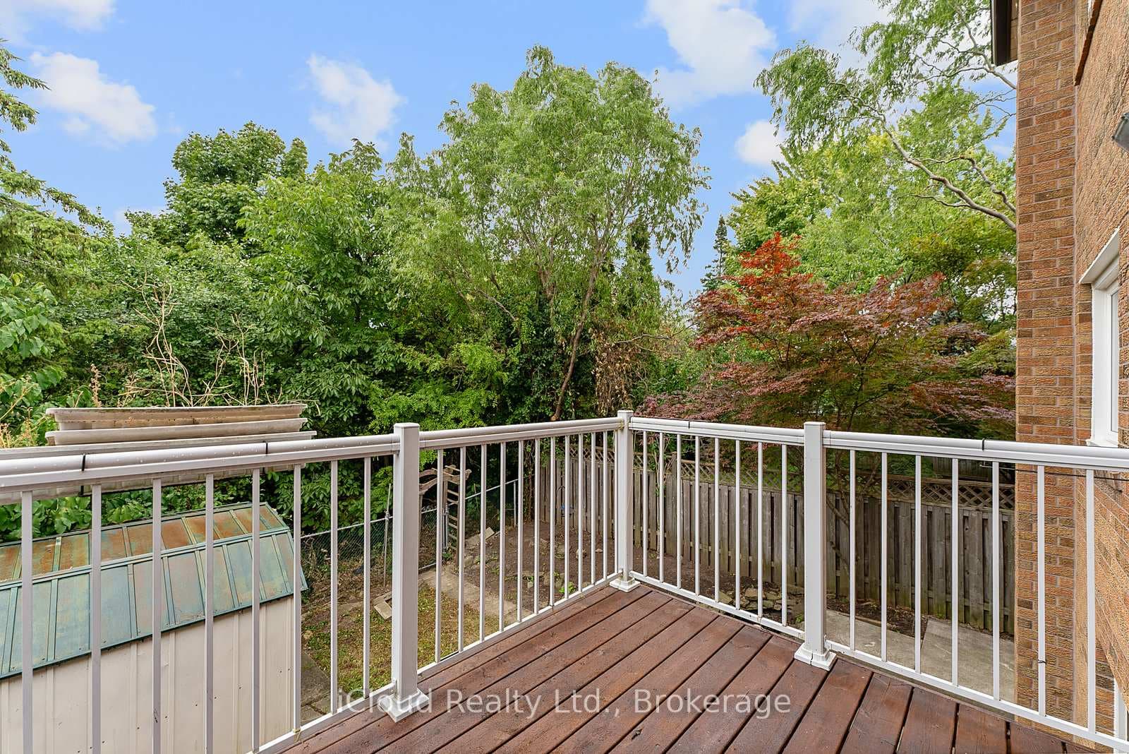 Balcony View S/E Overlooking Ravine & Creek