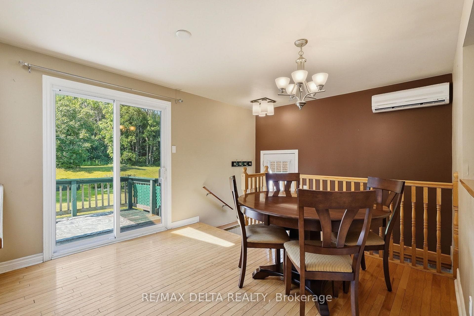 Patio doors to rear deck.