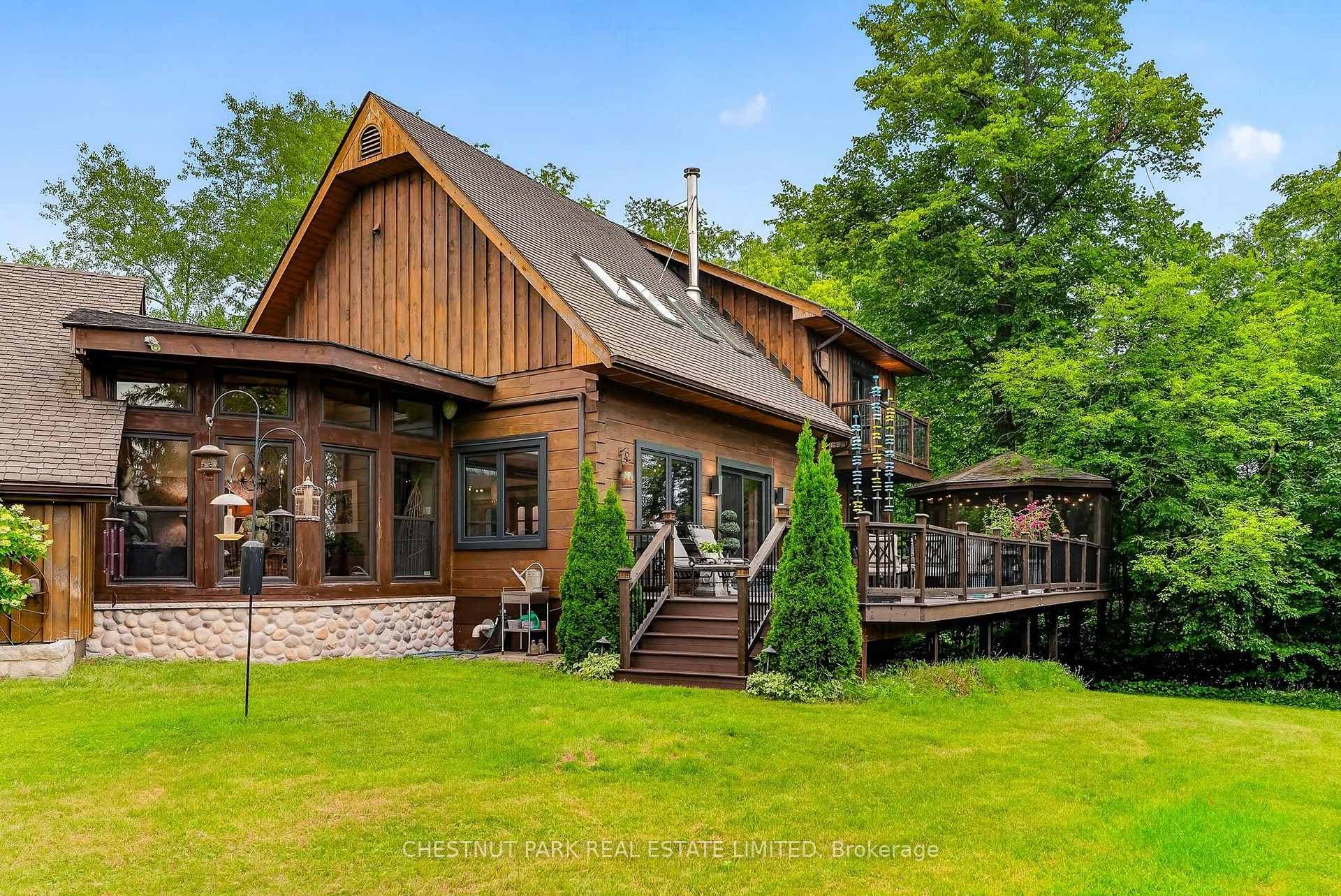 rear of house, deck & gazebo