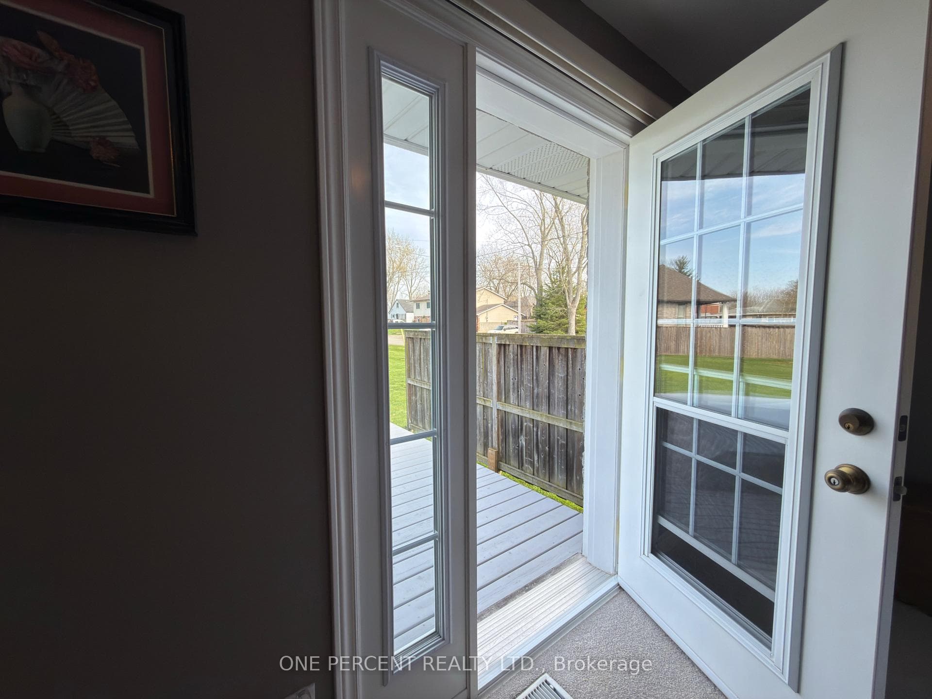 Patio Door to second deck and Hot Tub