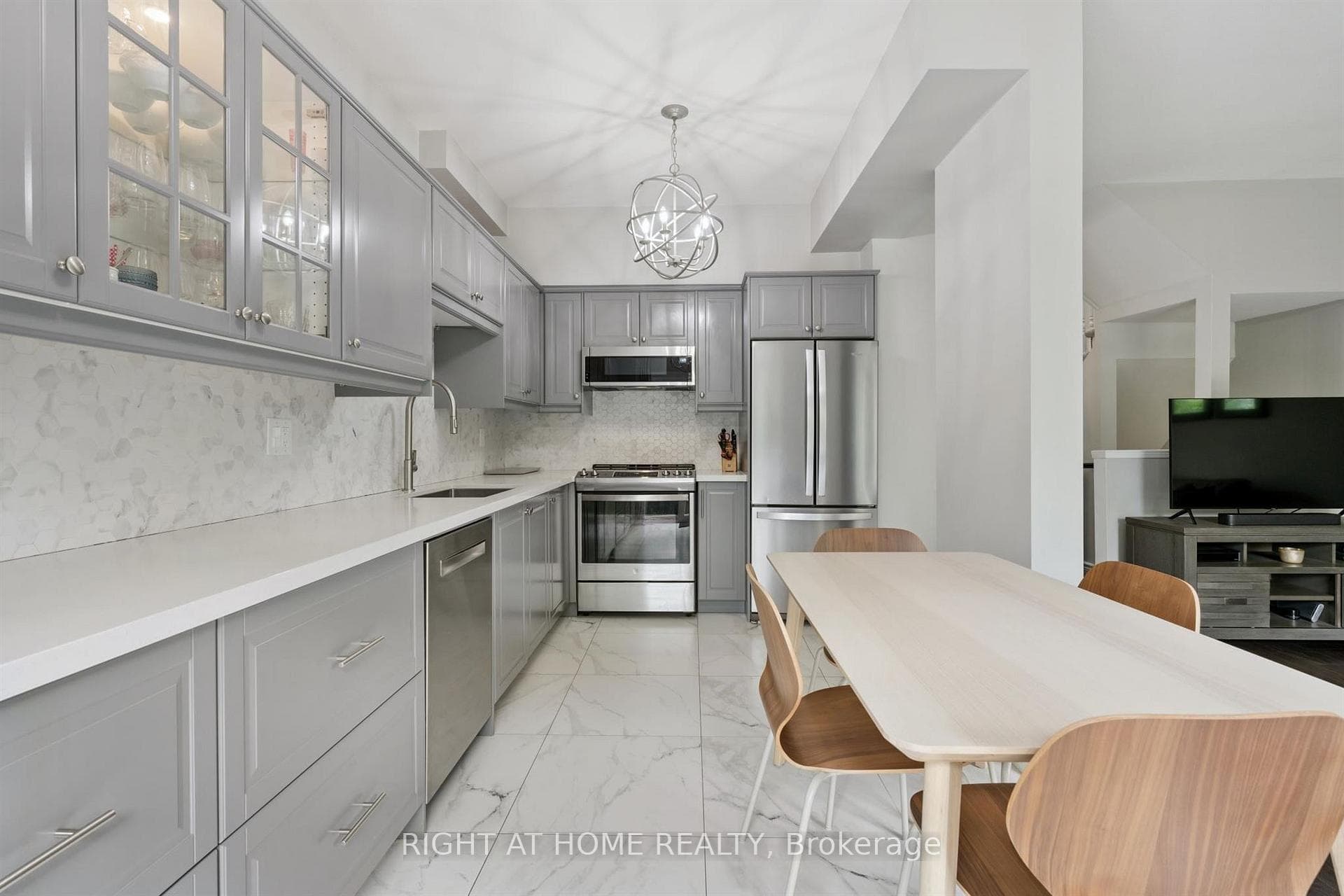 Custom 2x2' porcelain tile flooring