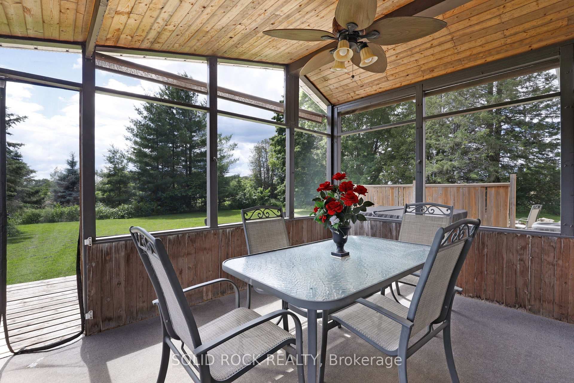 Screened in Back Porch