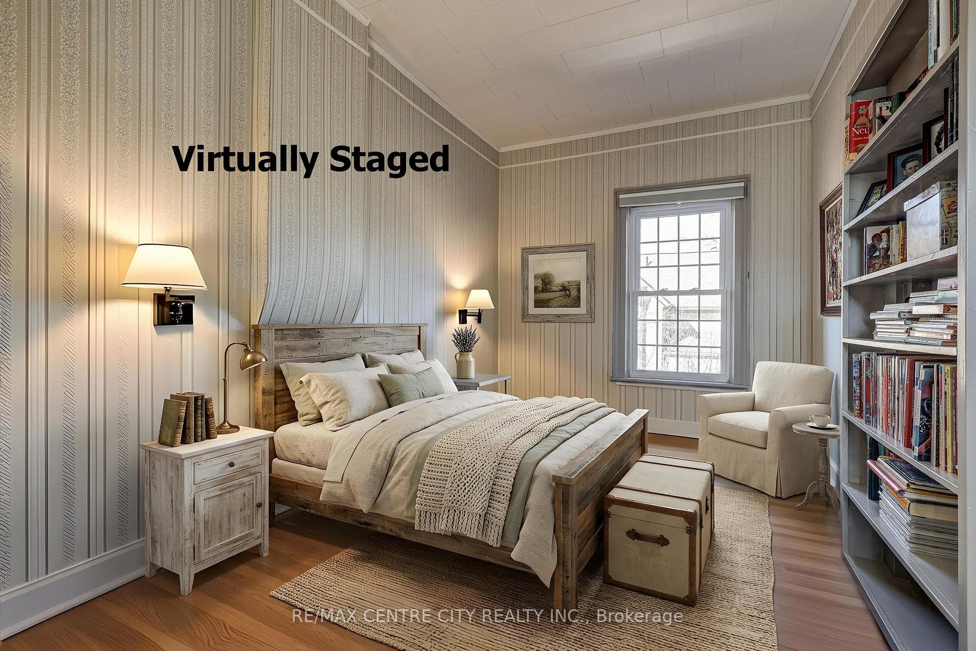 Virtually Staged - 2nd Floor - Bedroom #1