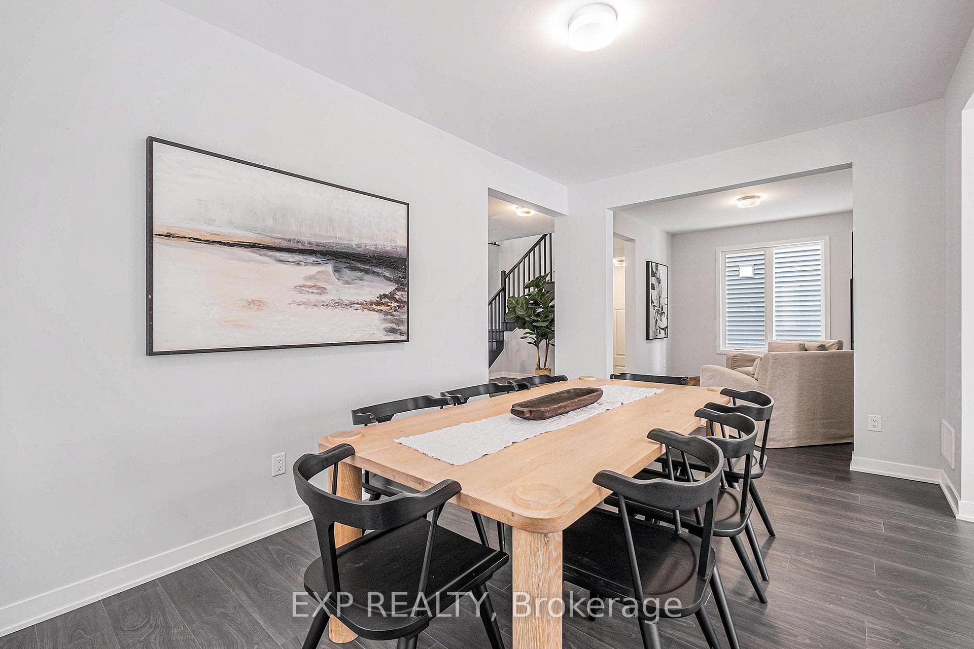 Similar home photo showing builder finishes