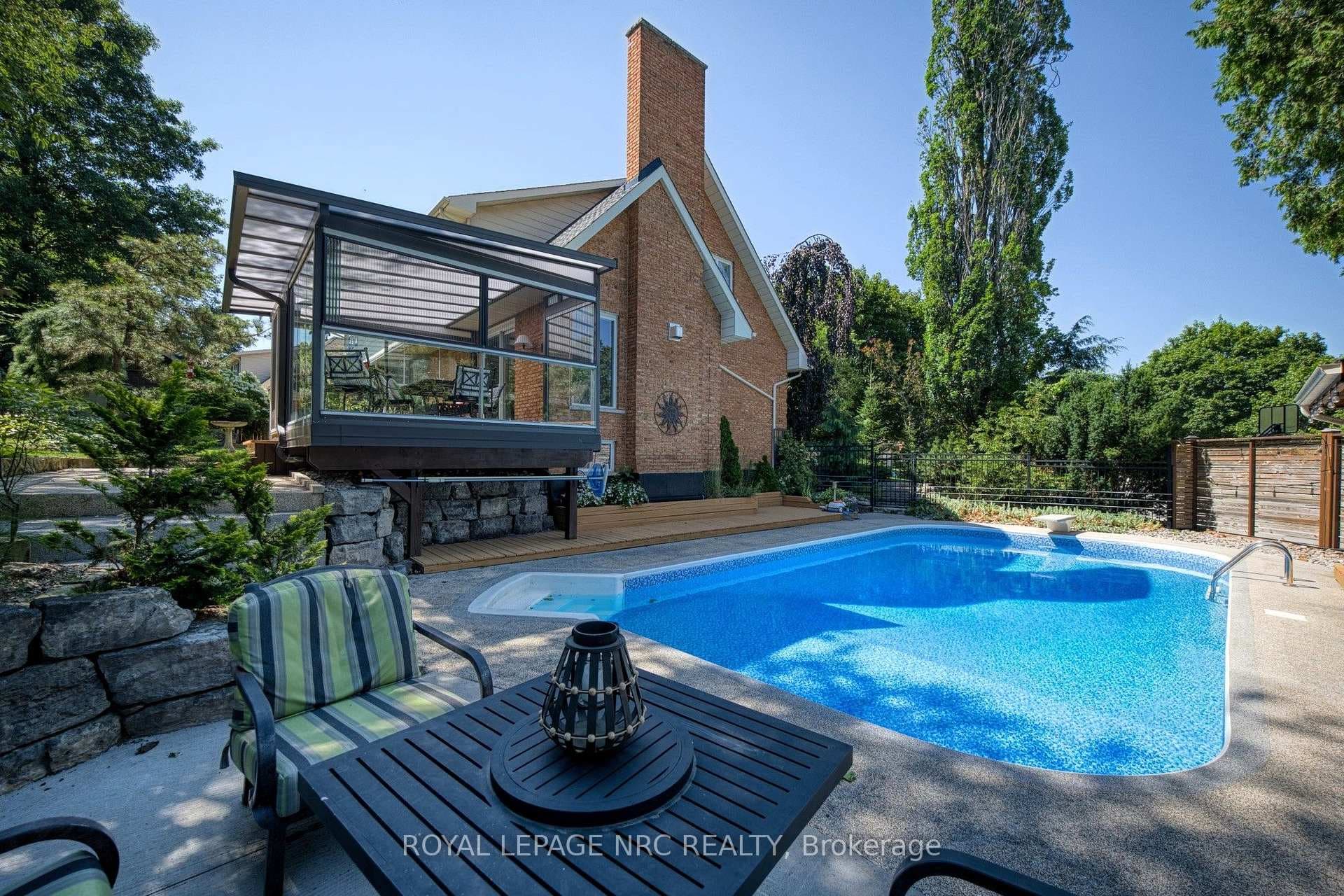 Rear Yard with Sunroom