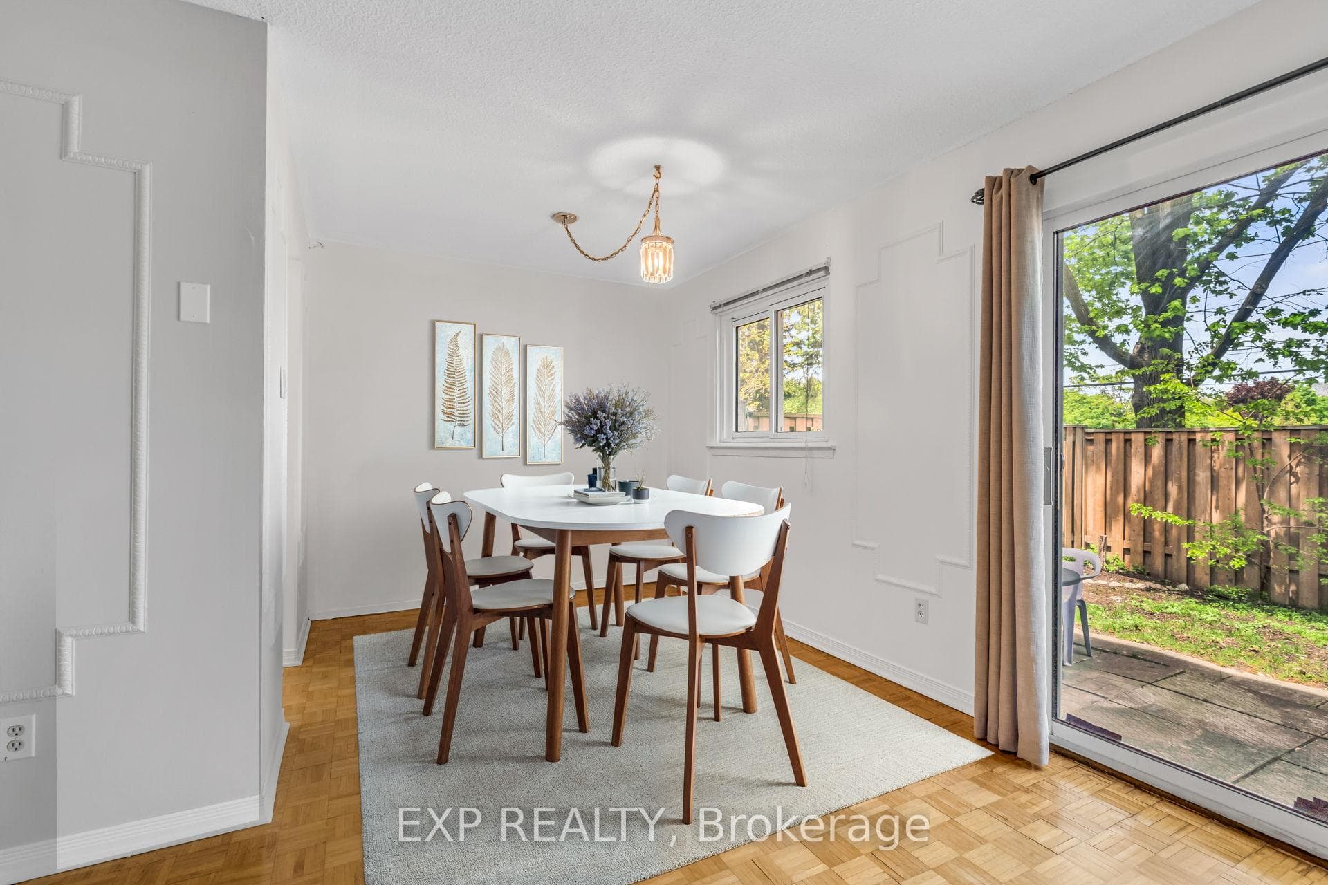 Separate dining area.
