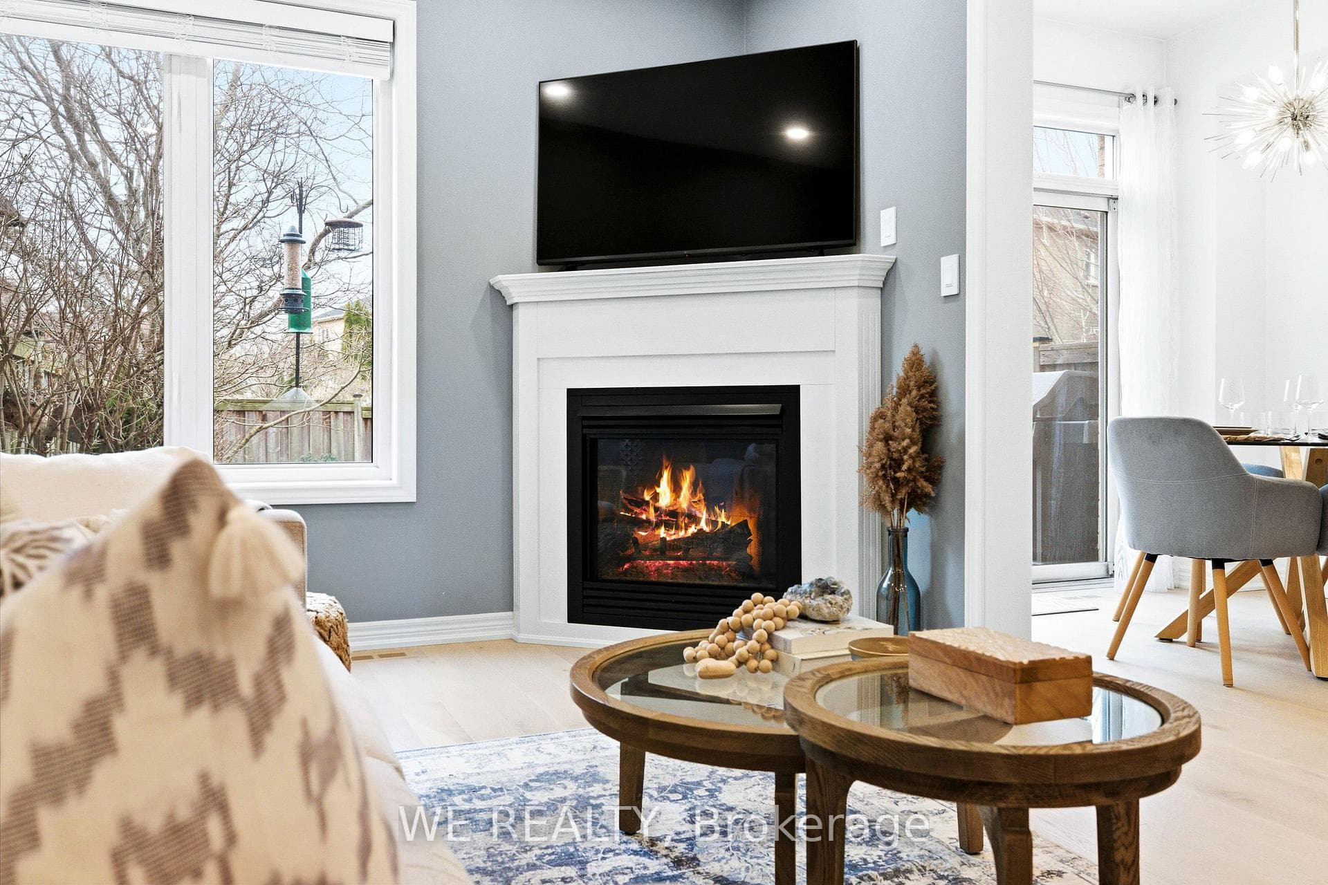 Gas Fireplace Located In Living Room