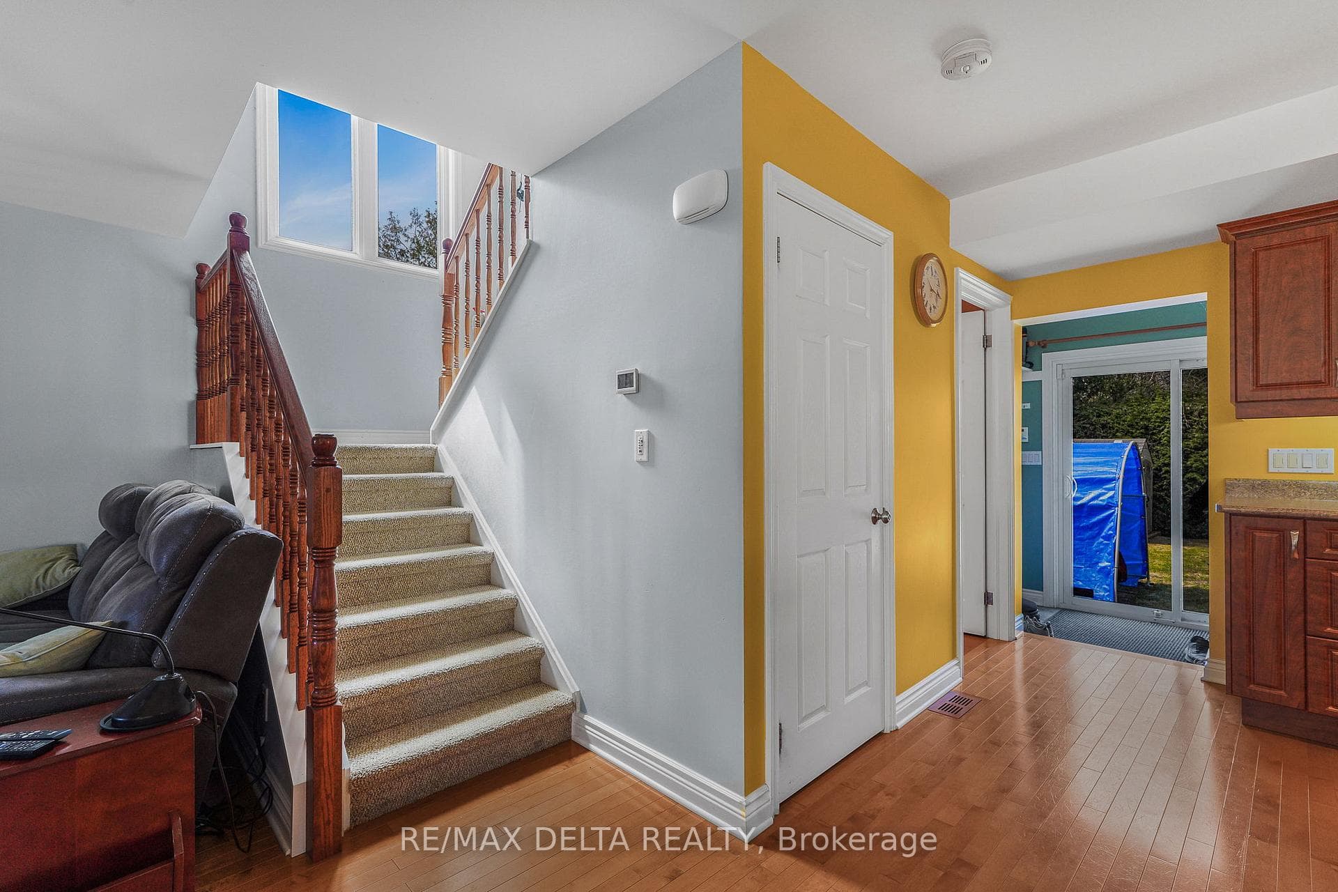Door on right is to a deep walk-in pantry.