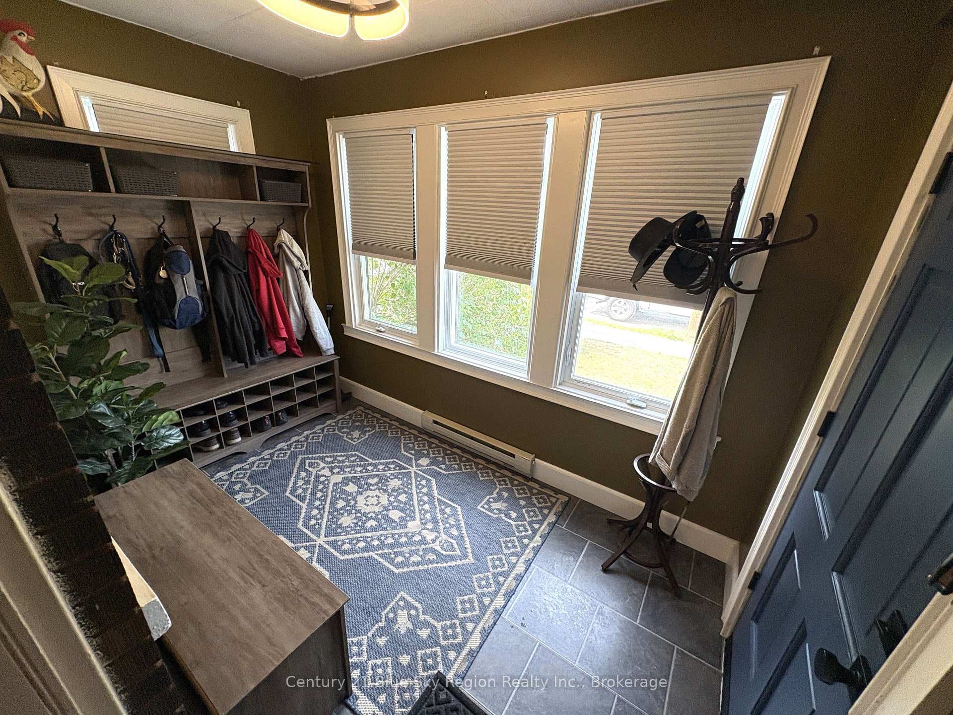 Heated mud room entry