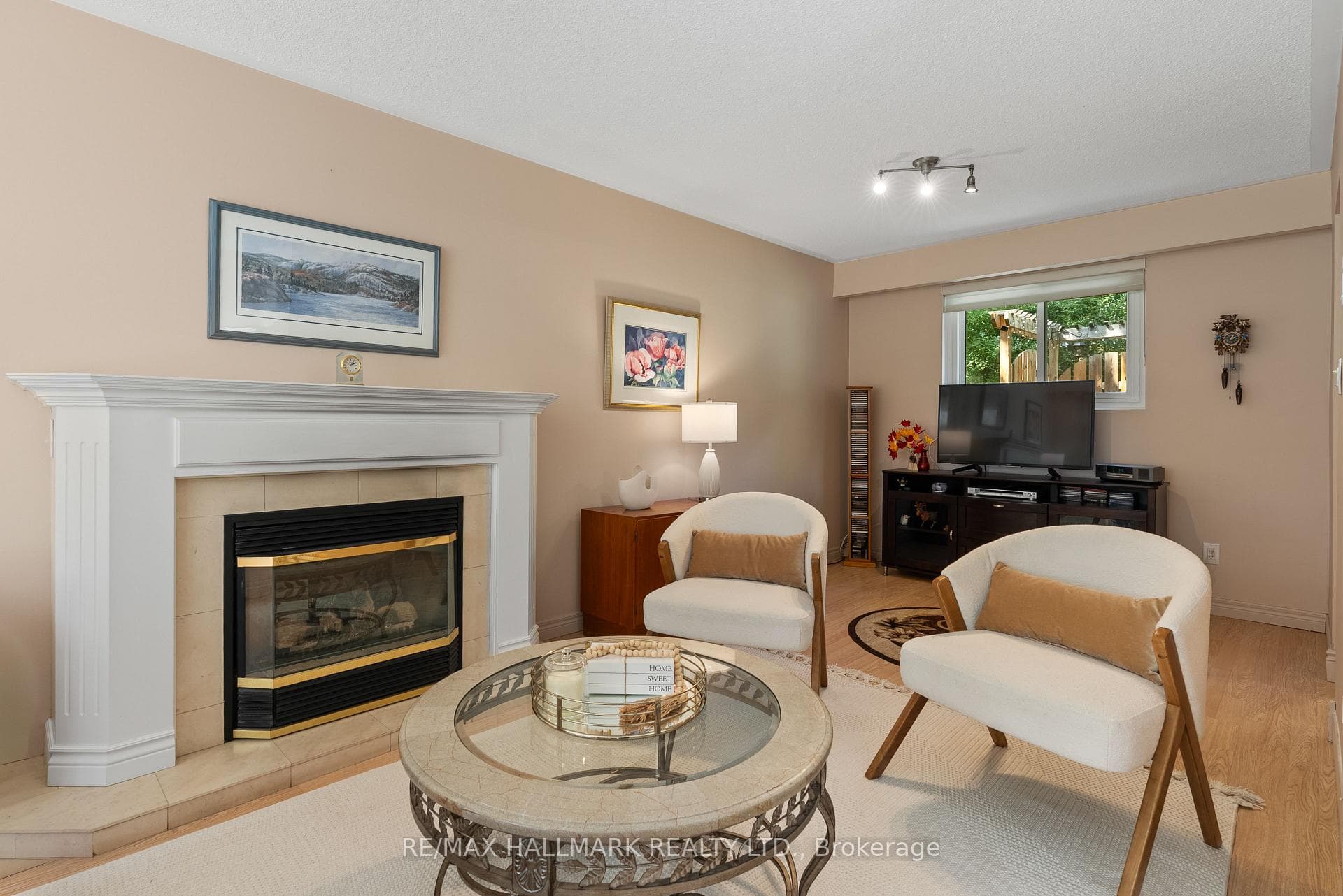 Gas Fireplace Updated windows